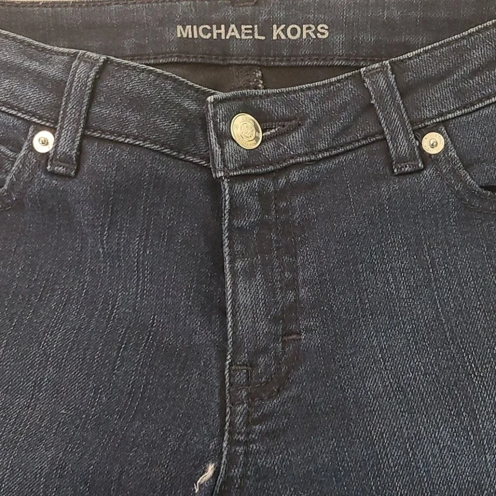 MICHAEL KORS  DARK SKINNY JEANS SZ 2 - Picture 7 of 9